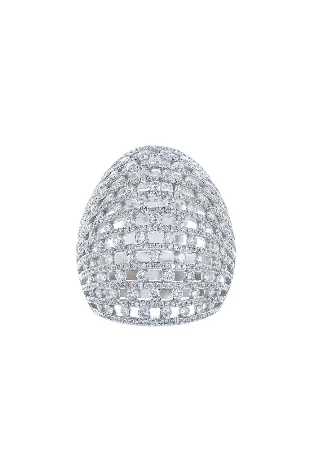 Scintilate Diamond Dome Ring