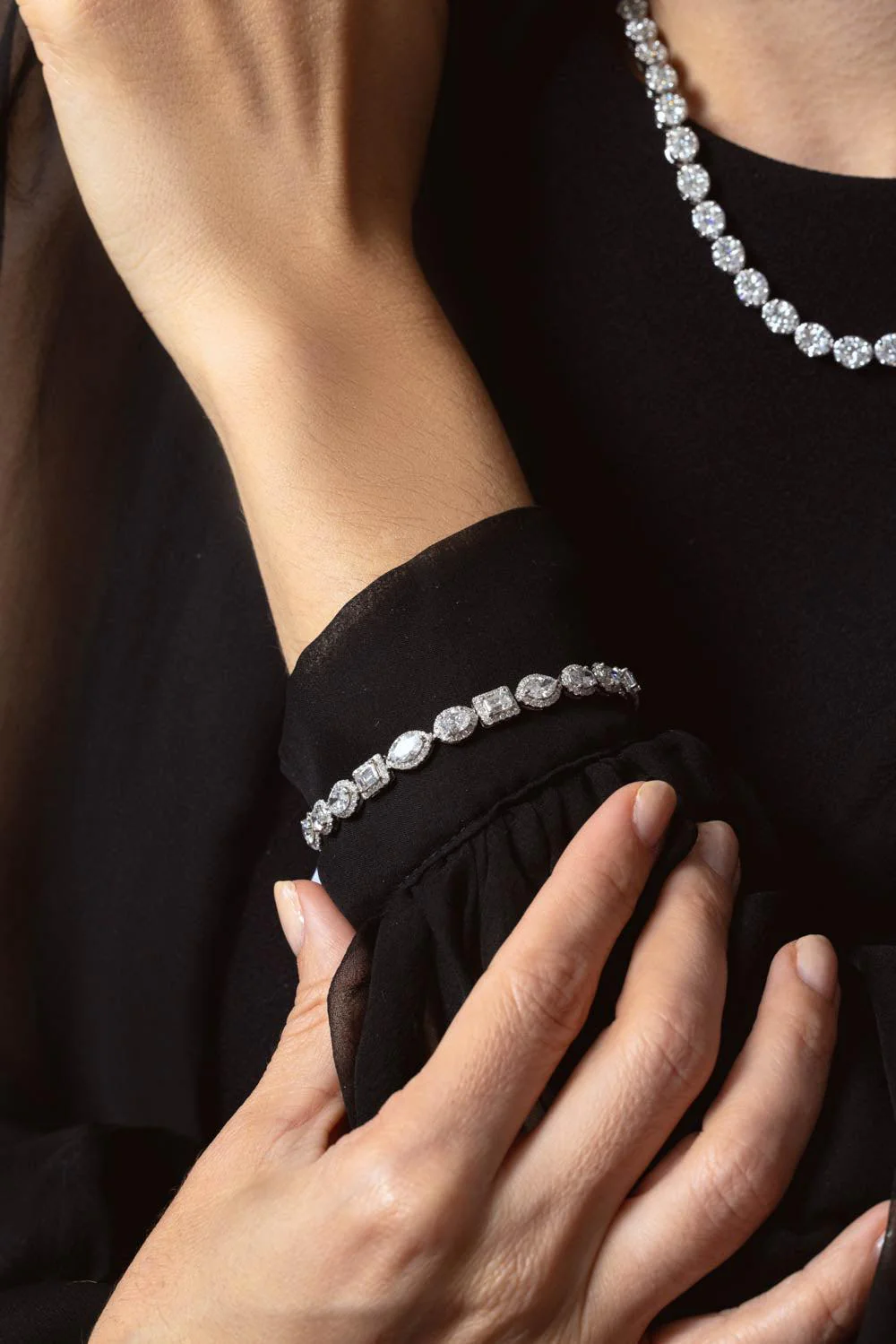 Scintilate Mix Shape Halo Bracelet - Image 4