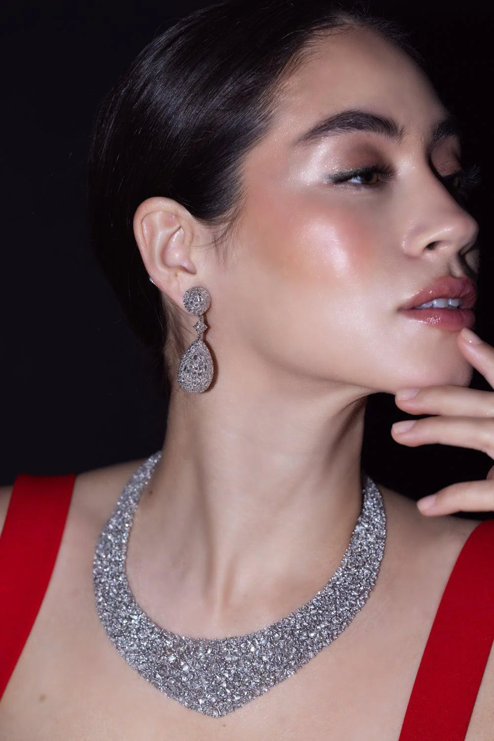 Rosecut Diamond Bib Necklace - Image 2