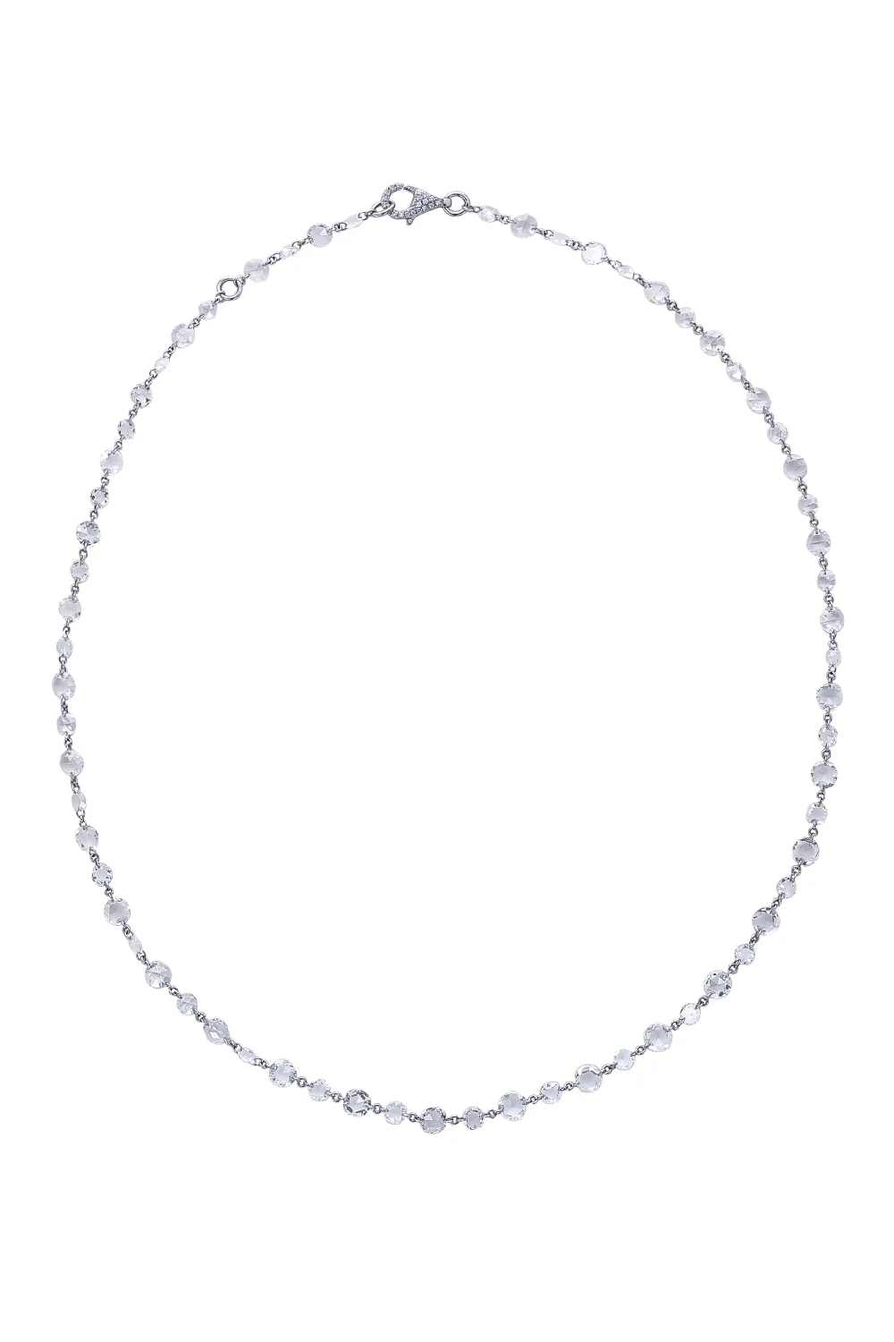 Diamond Luminescent Rose Necklace