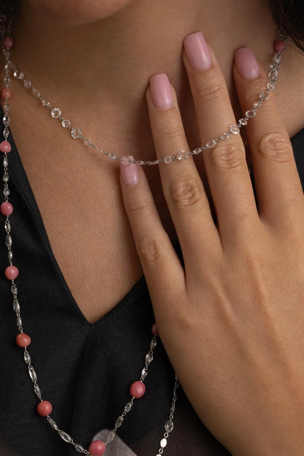 Diamond Luminescent Rose Necklace - Image 4