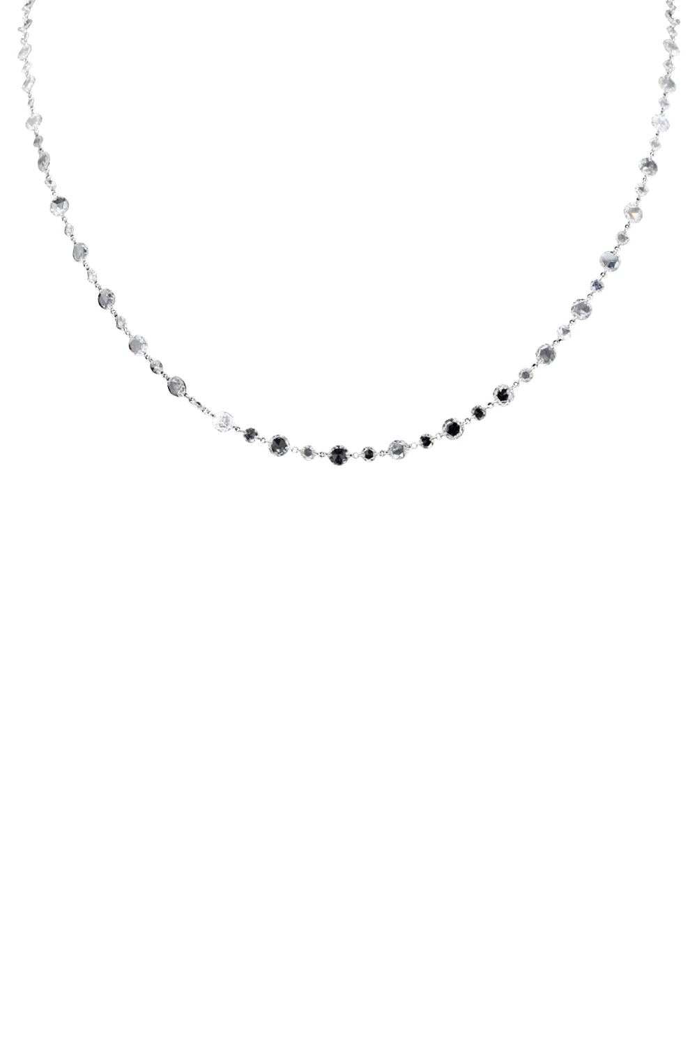 Diamond Round Rosecut Necklace - Image 5