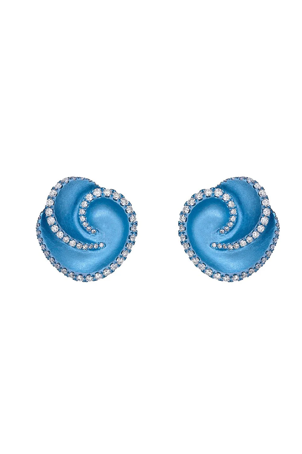 Diamond Swirl Earrings