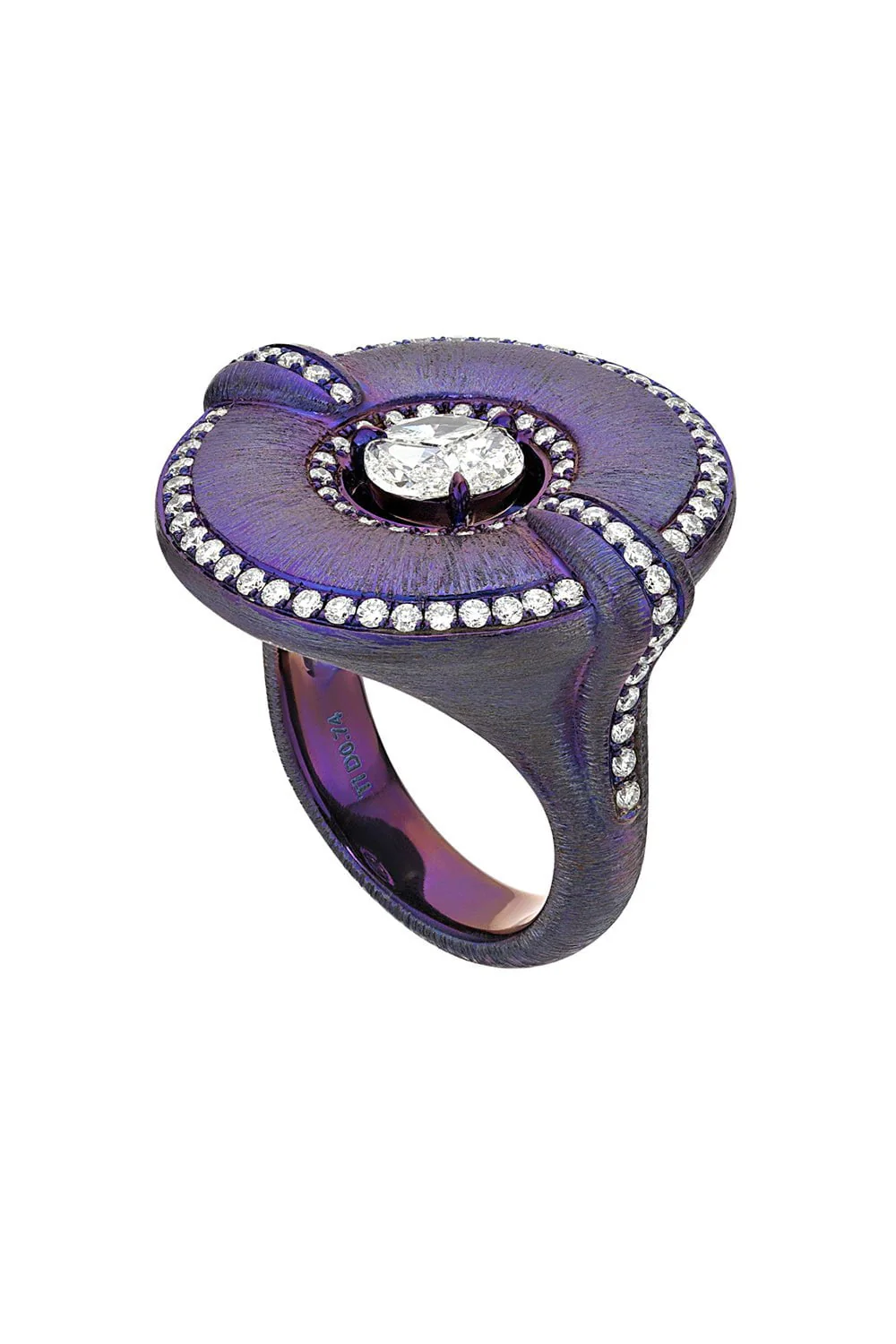 Purple Diamond Ring