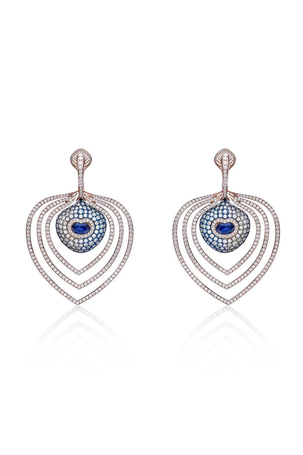 Sapphire Titanium Earrings