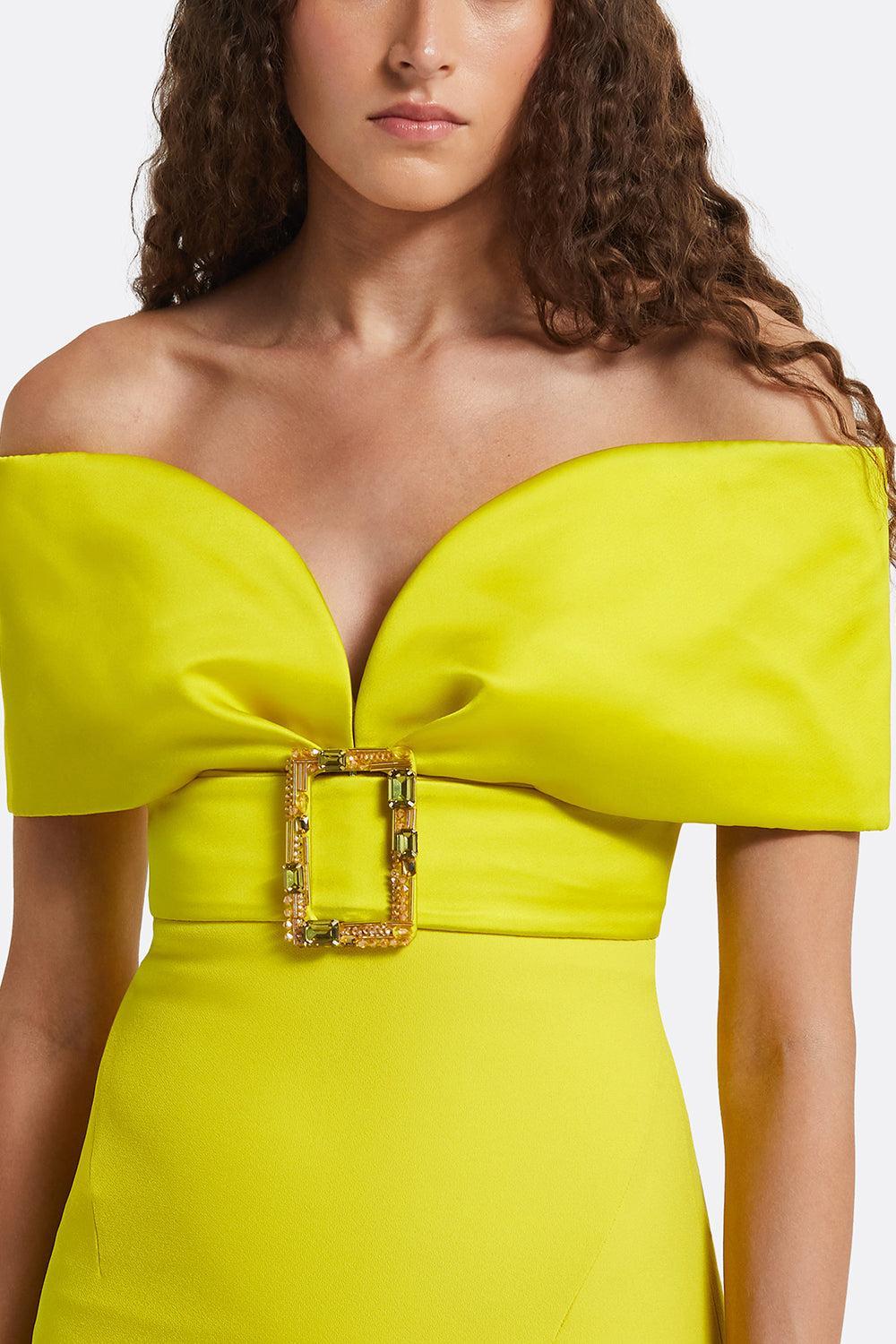 Abike Gown - Chartreuse - Image 4