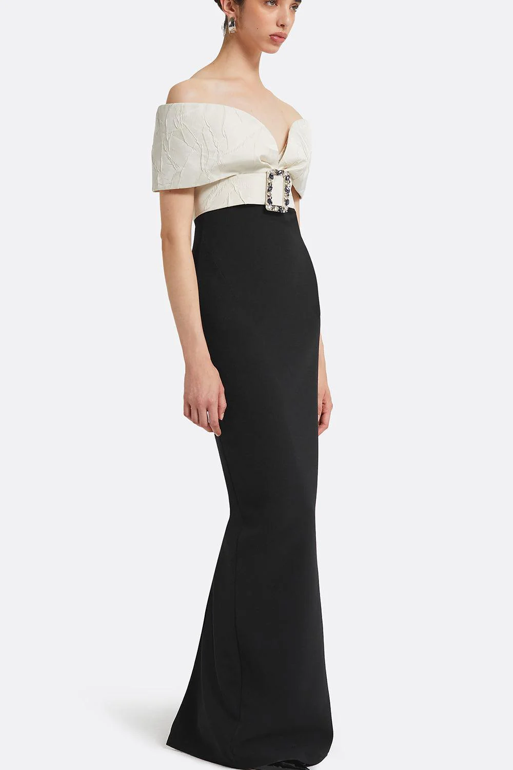 Abike Gown - Ivory Black - Image 3