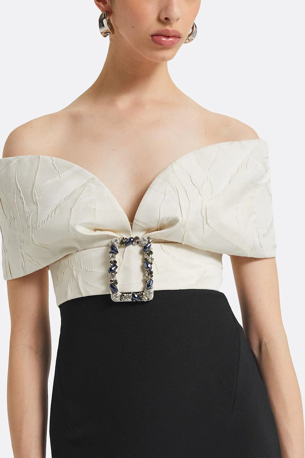 Abike Gown - Ivory Black - Image 4