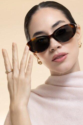 Cat Eye Oval Sunglasses