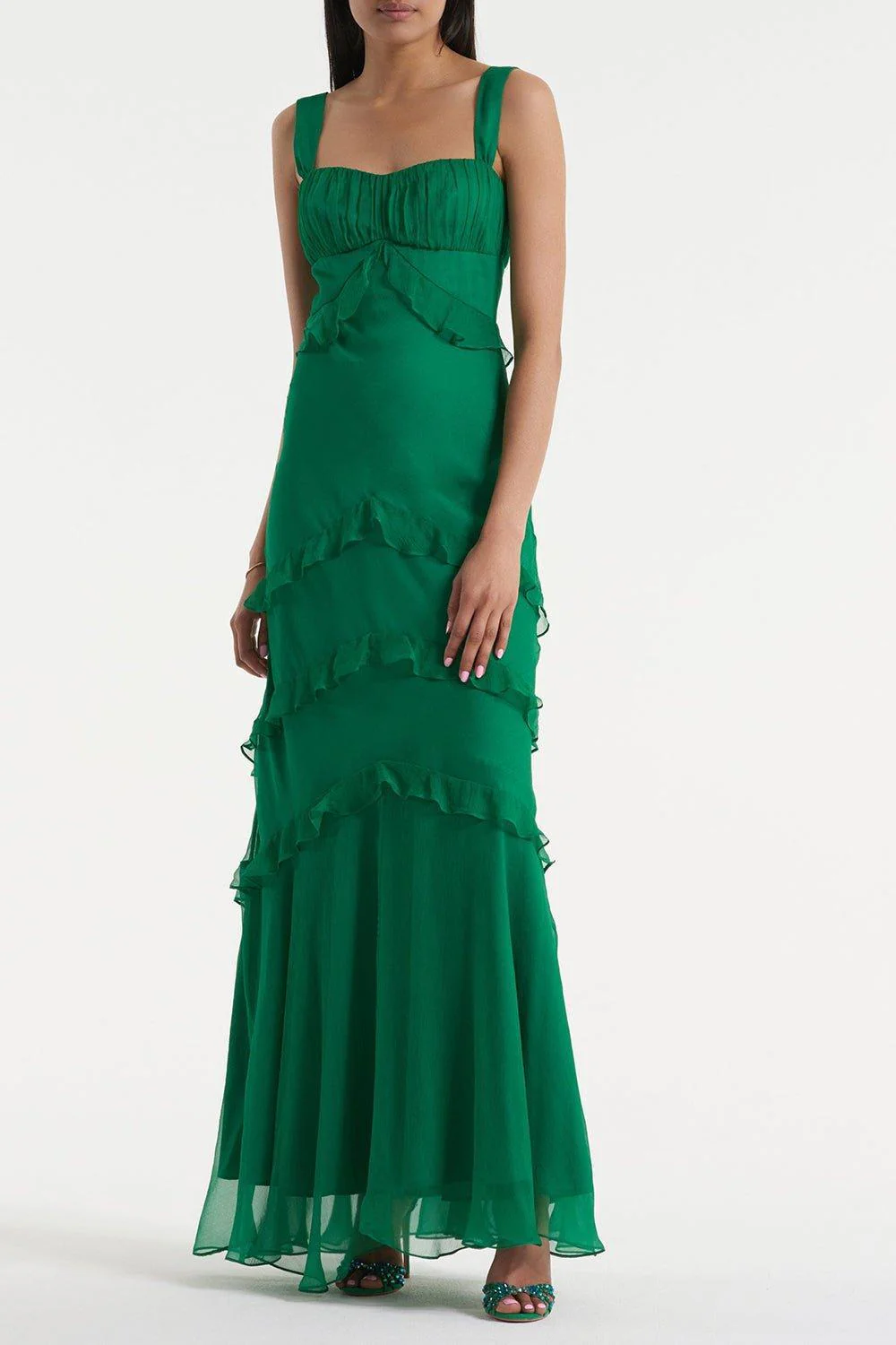 Chandra Dress - Emerald