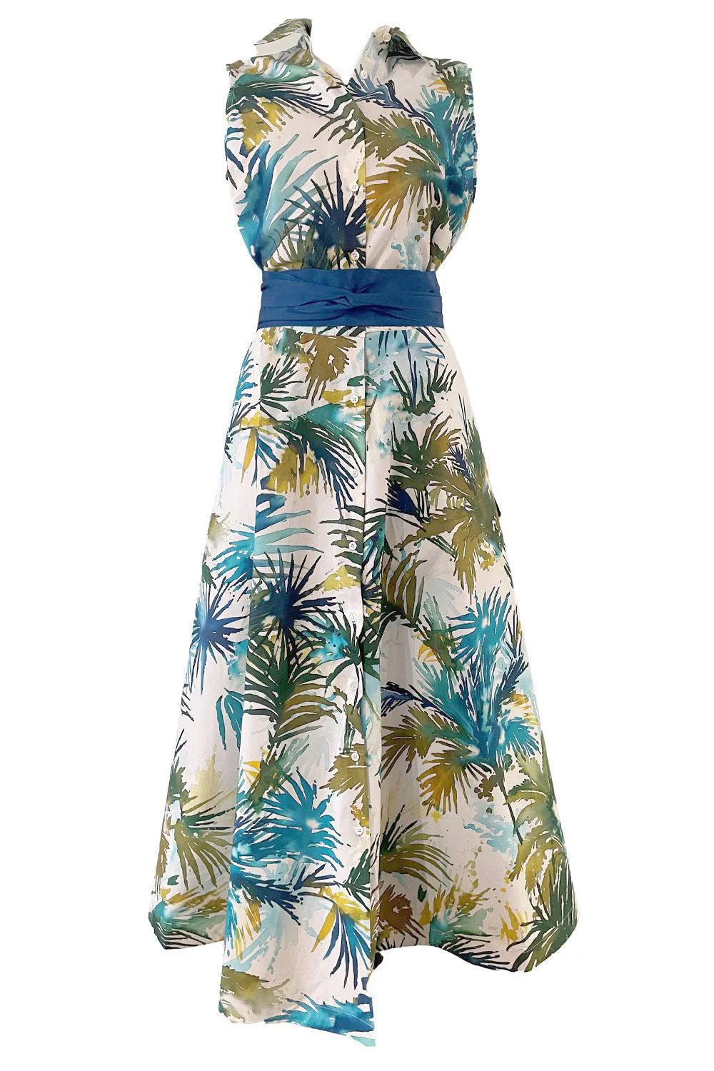 Carydra Dress - Watercolor Palms