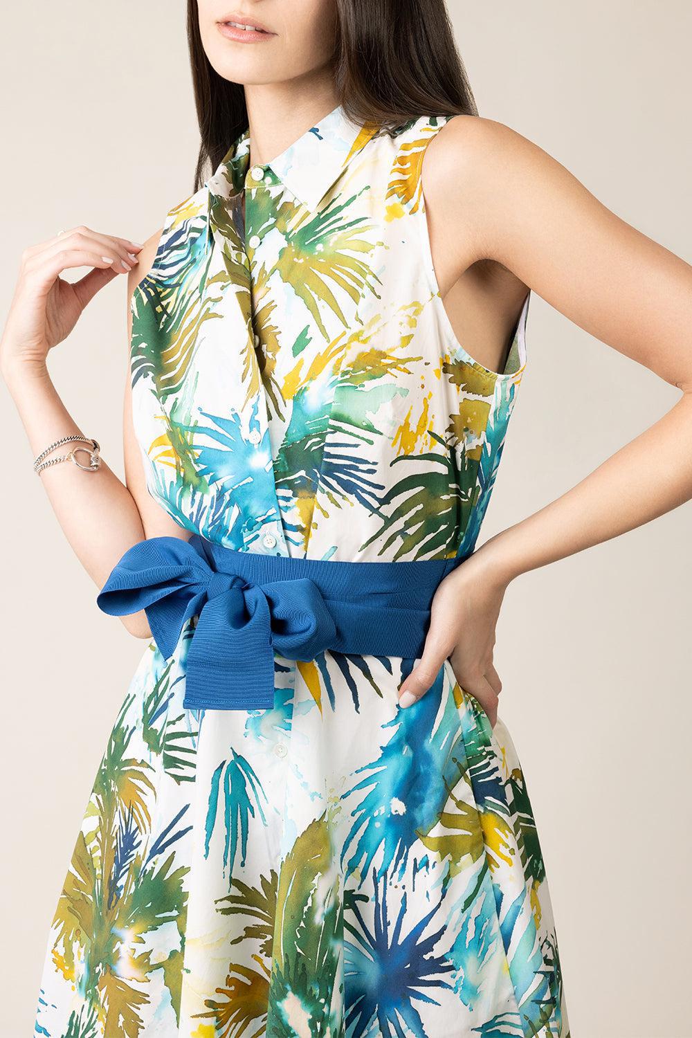 Carydra Dress - Watercolor Palms - Image 3