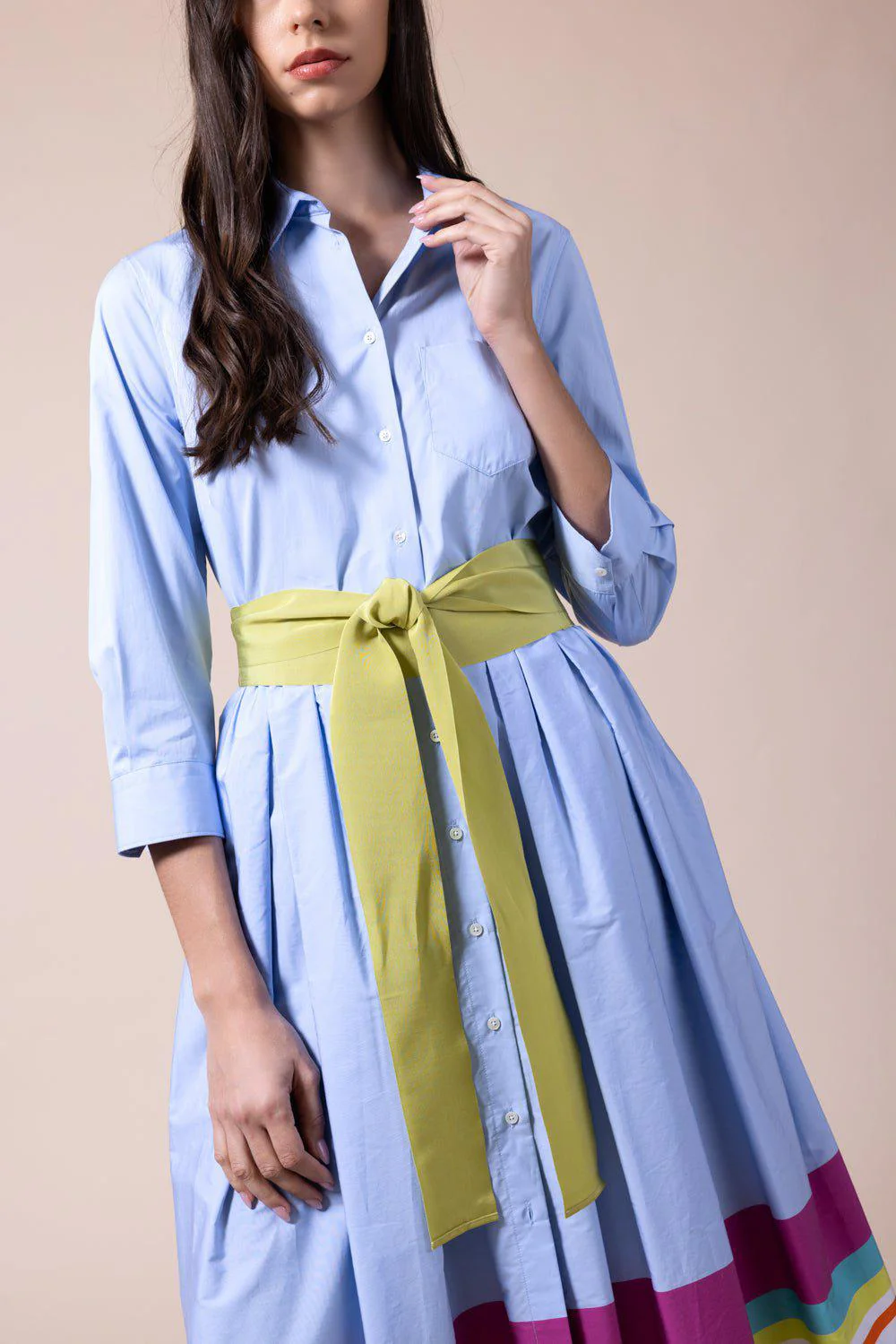 GG Ribbon Belt - Lime - Image 2