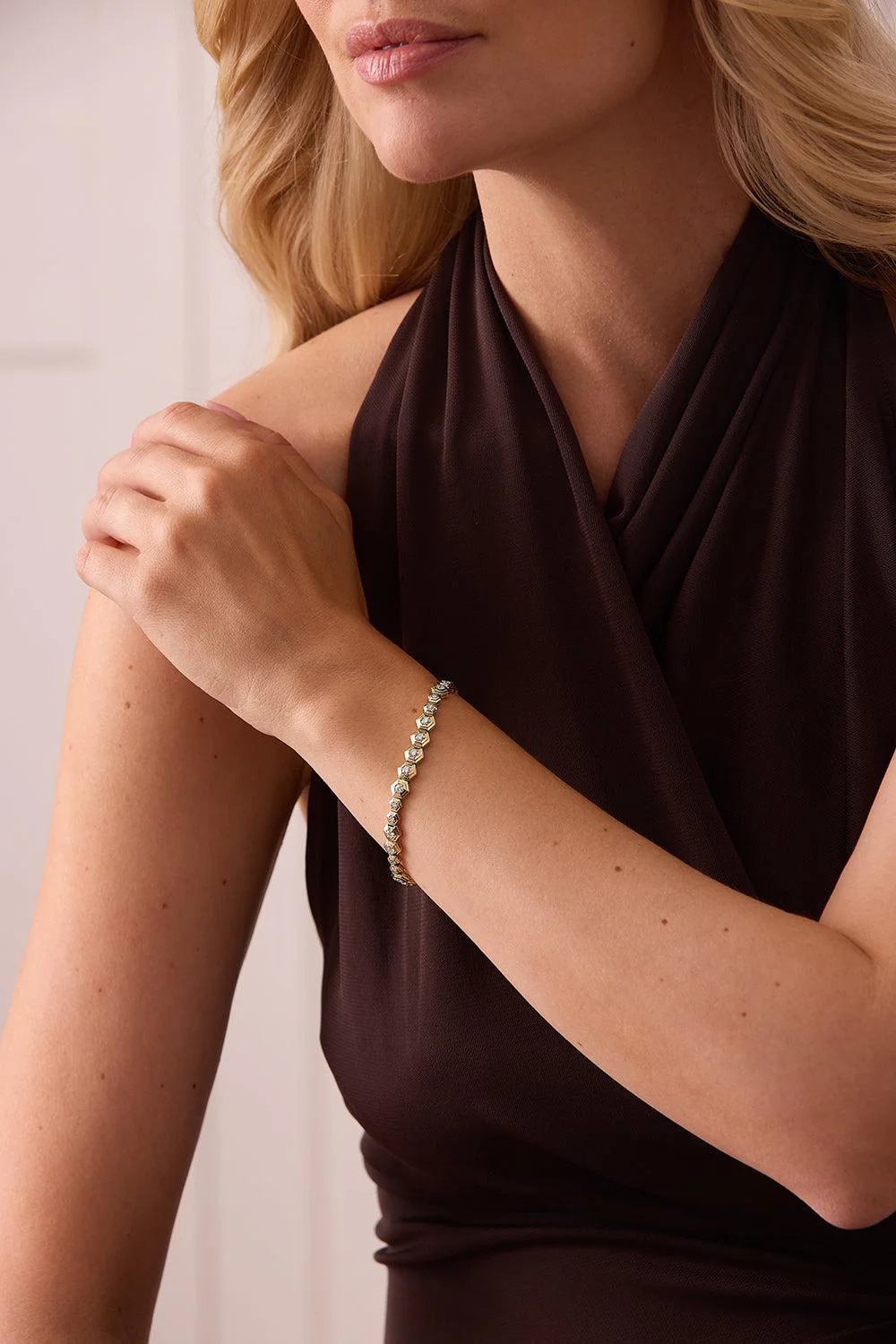 Diamond Honey Comb Full Bracelet - Image 3