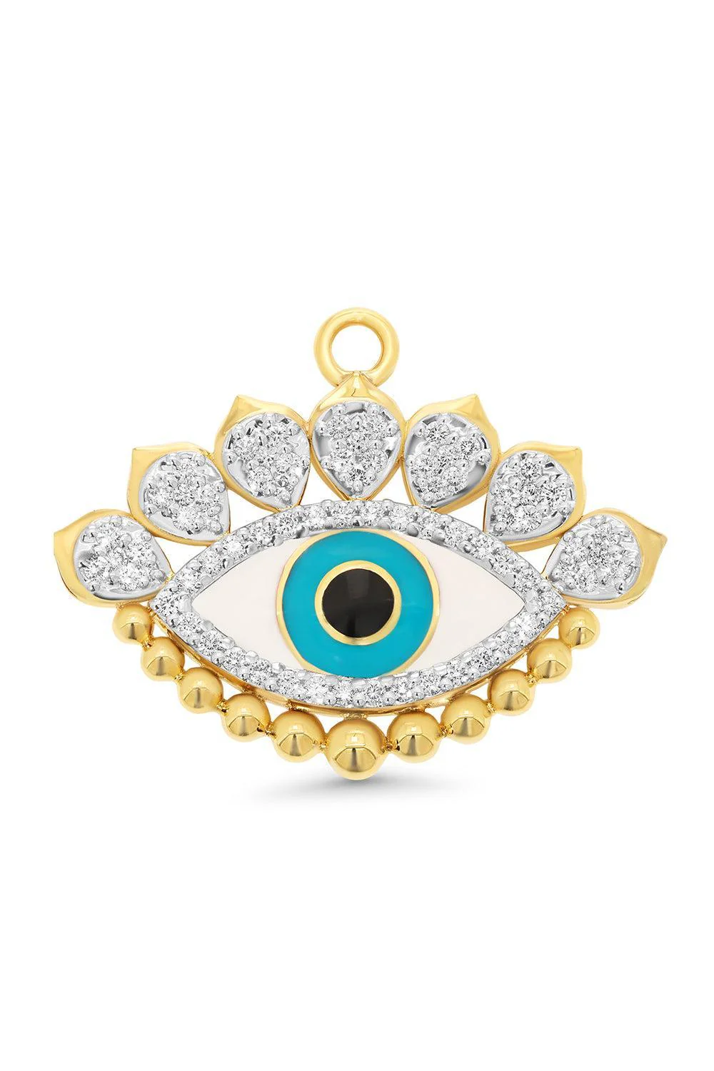 Diamond Large Evil Eye Charm