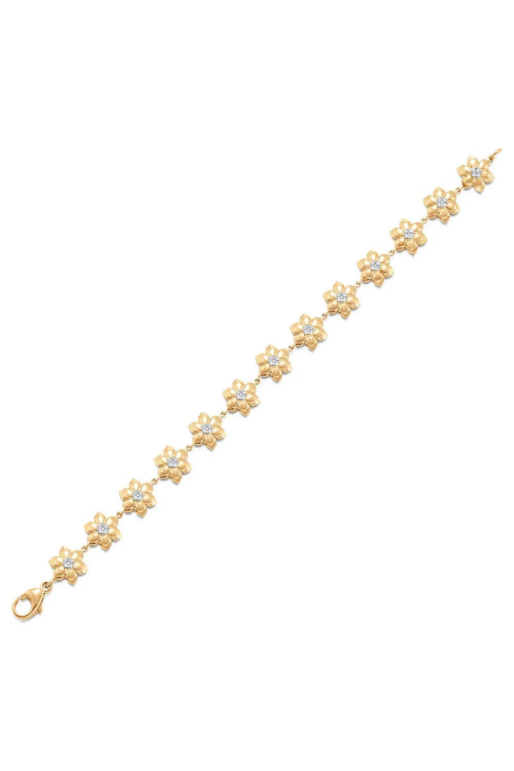 Diamond Lierre Flower Bracelet