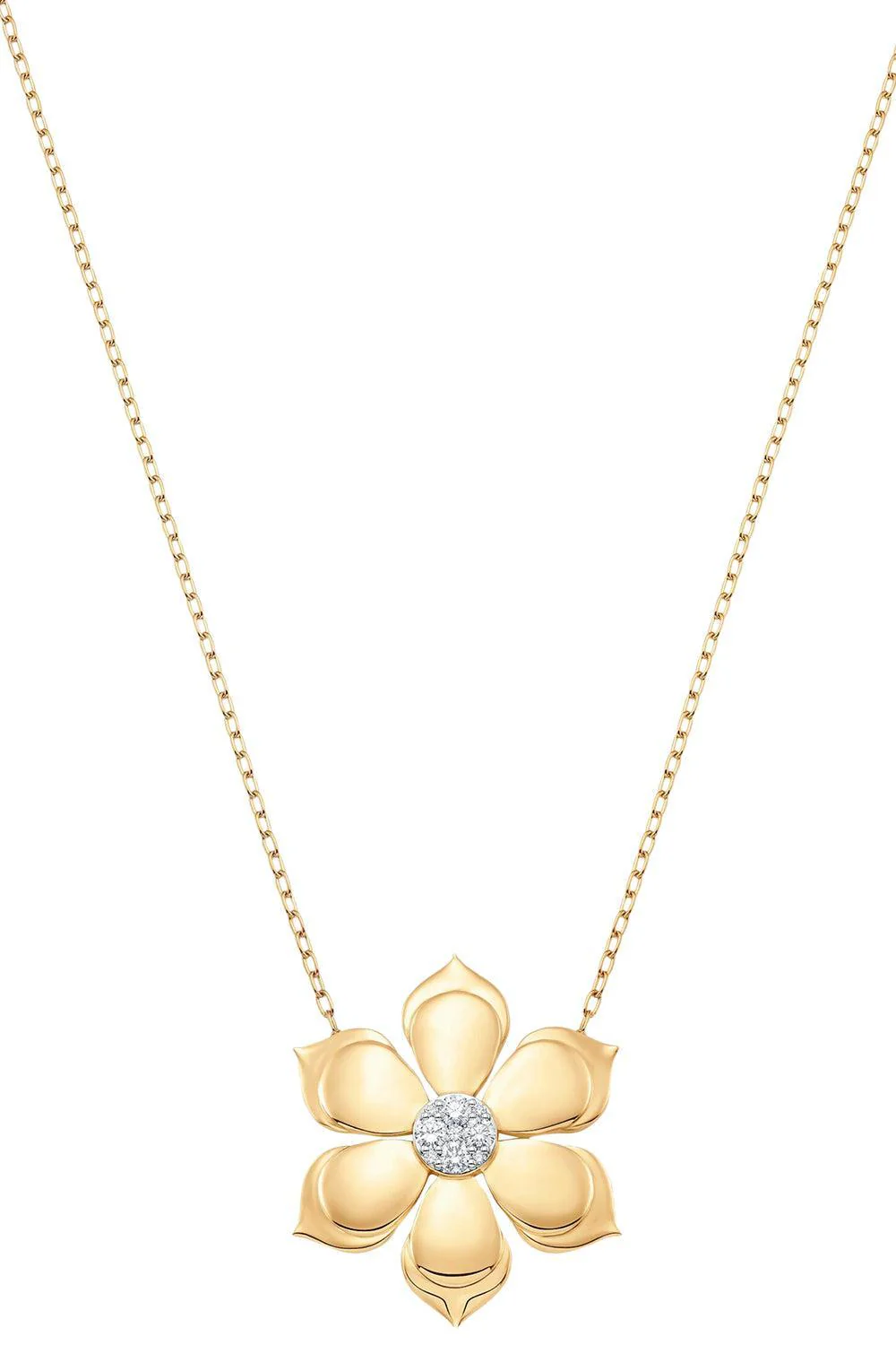 Diamond Lierre Large Flower Necklace