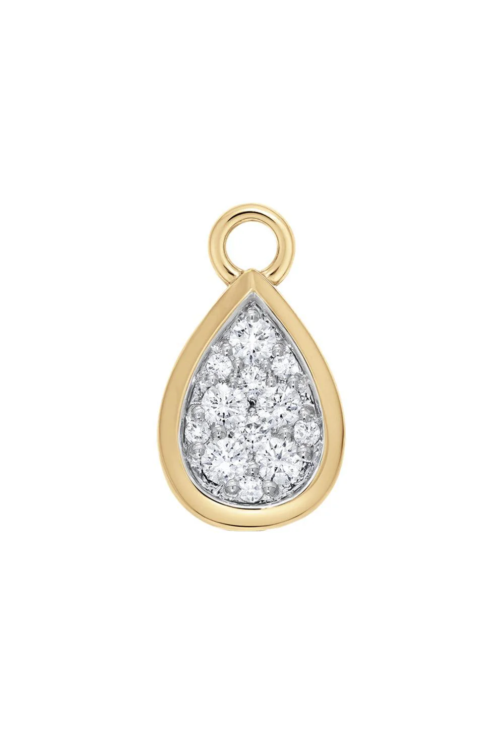 Diamond Pear Charm