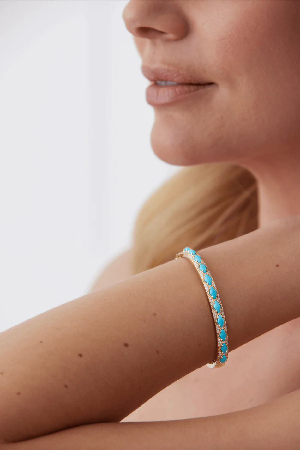 Lucia Turquoise Bangle Bracelet - Image 2
