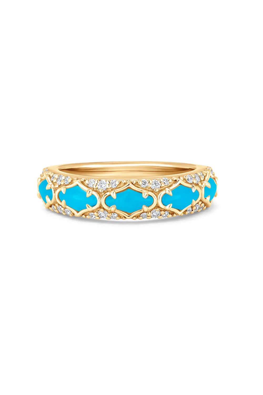 Lucia Turquoise Diamond Thin Ring