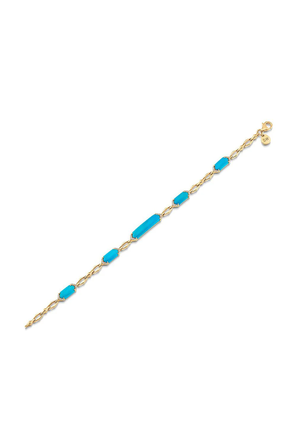 Lucia Turquoise Elongated Bracelet