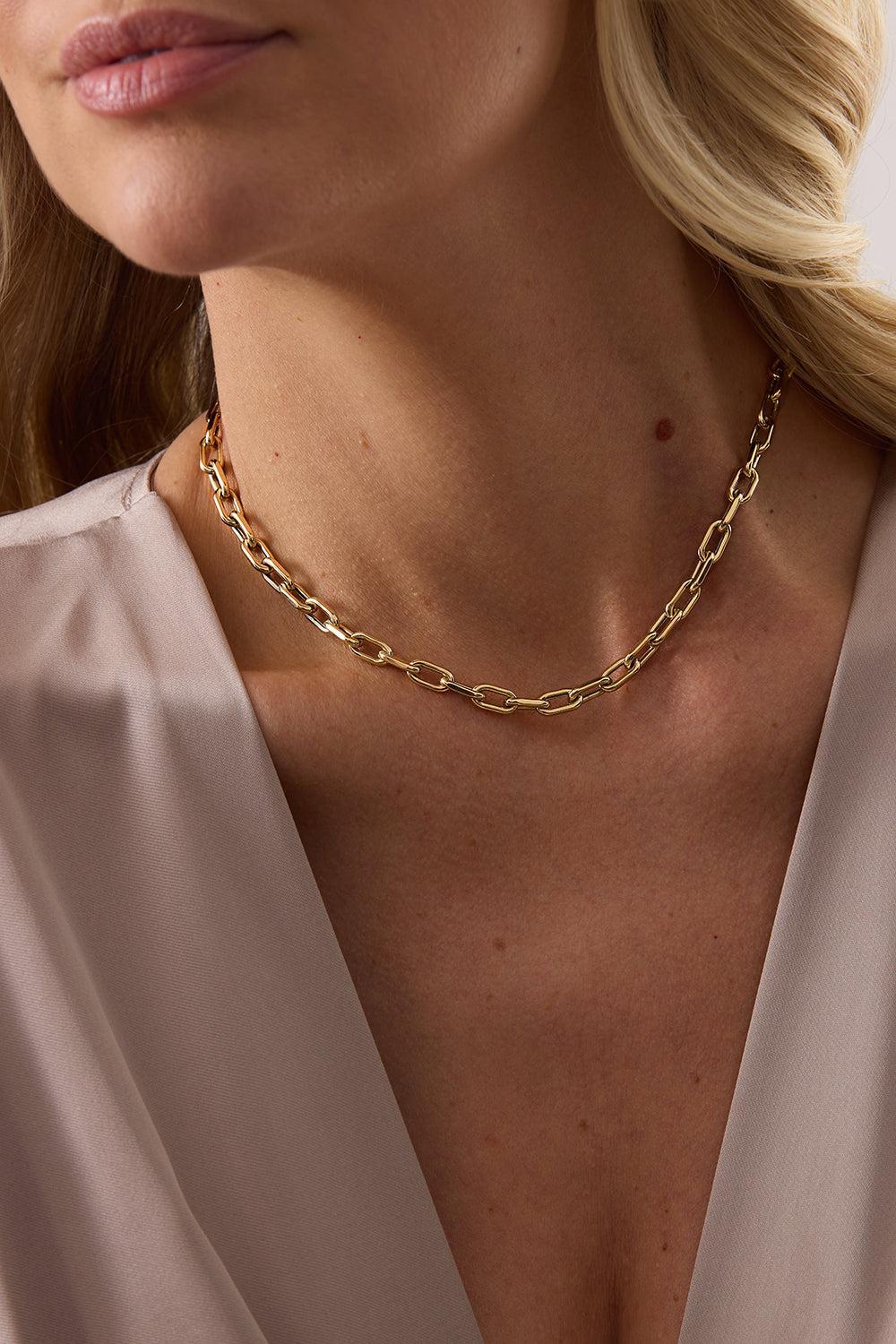 Medium Rectangle Charm Necklace - Image 2