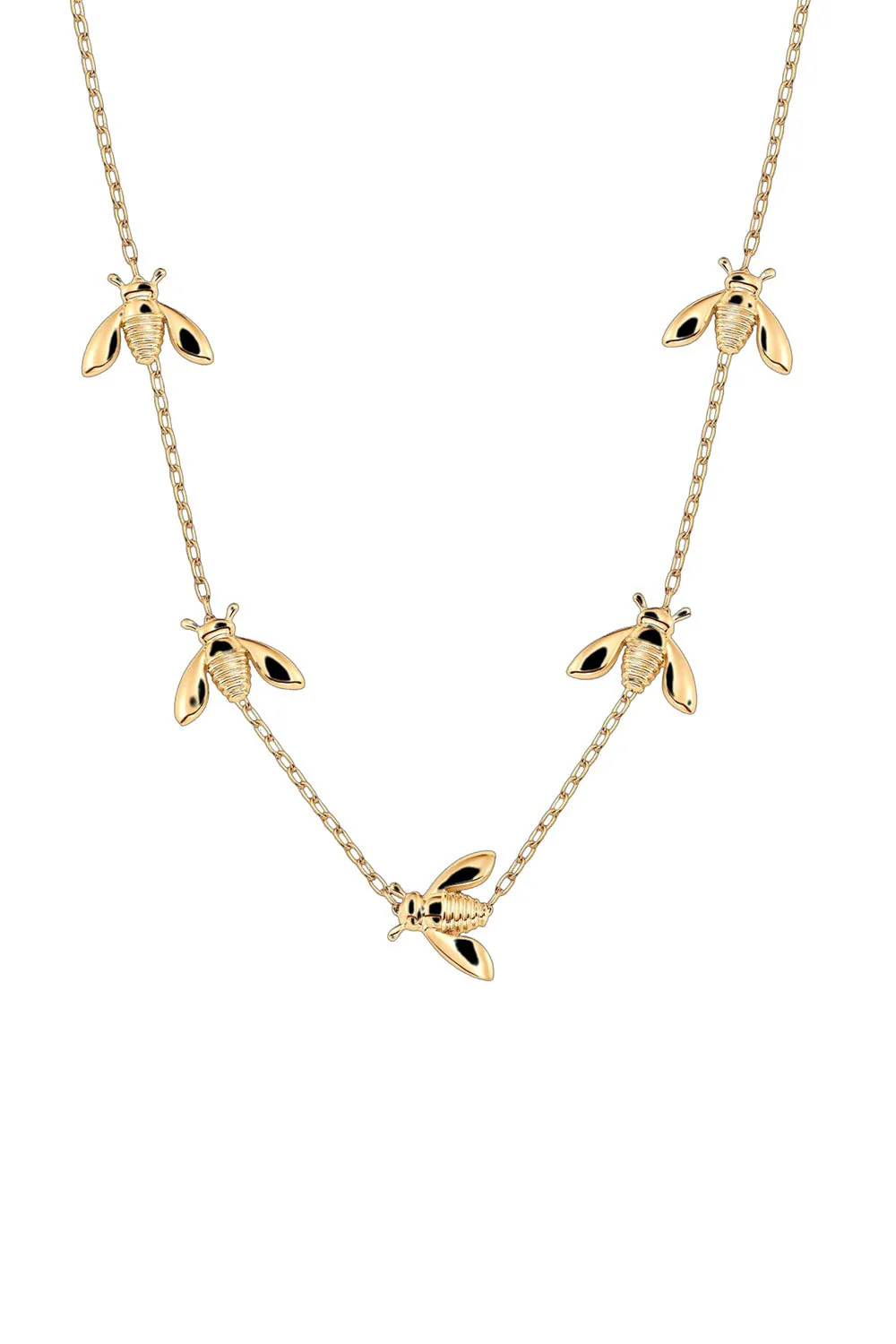 Queen Bee 5 Station Necklace