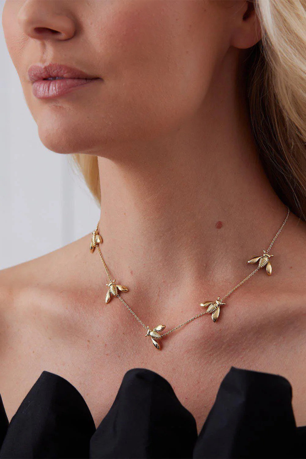 Queen Bee 5 Station Necklace - Image 2