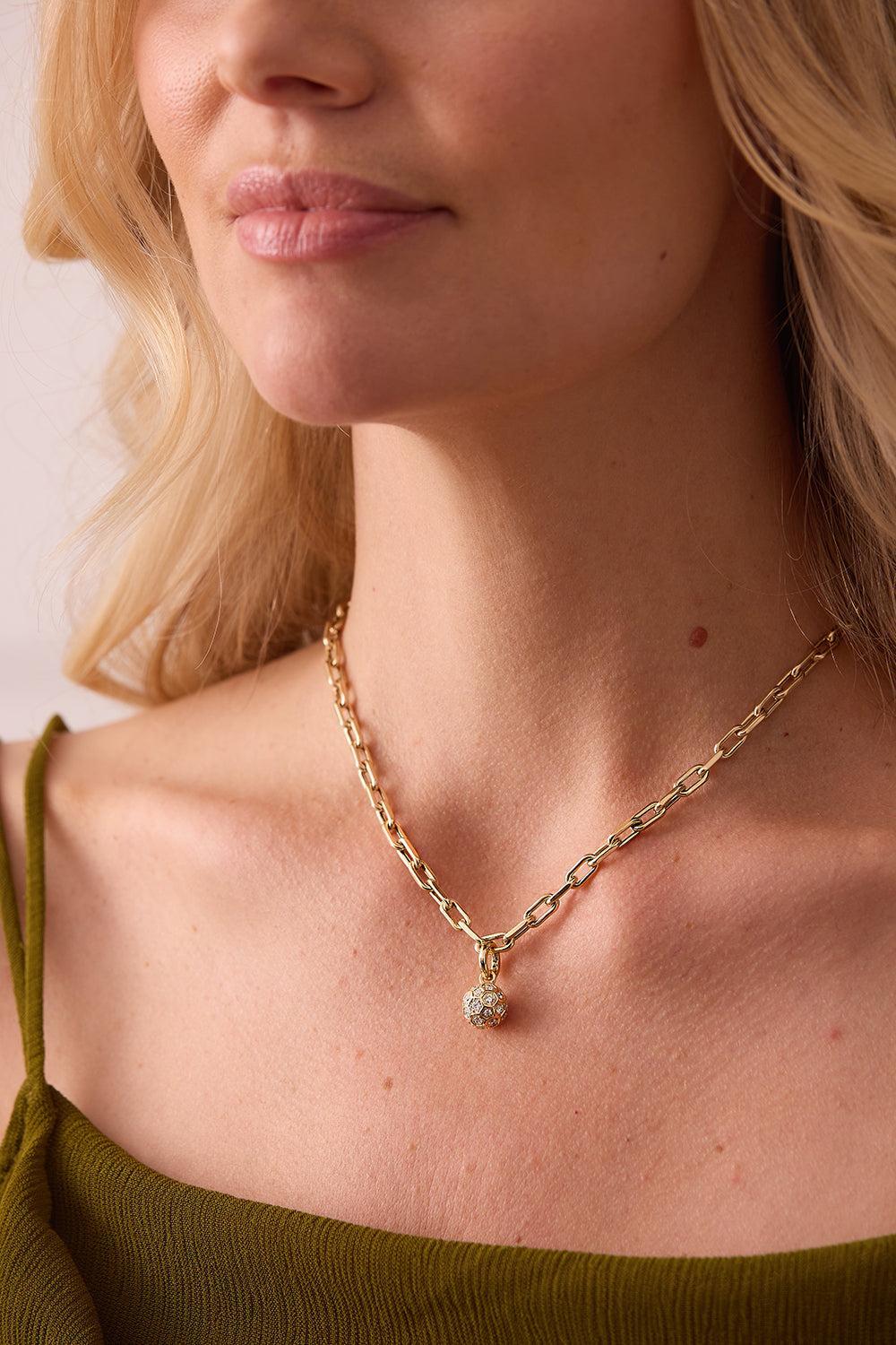 Small Rectangle Charm Necklace - Image 2