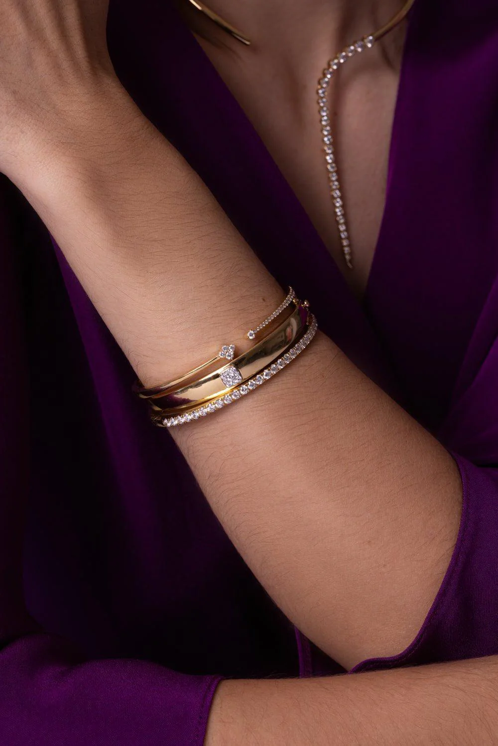 Veena Diamond Bangle - Image 4