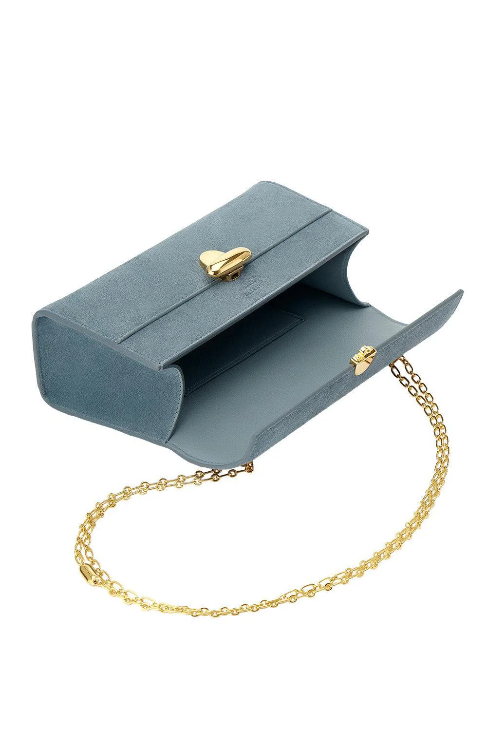 Chain Symmetry Pochette - Denim Suede - Image 6