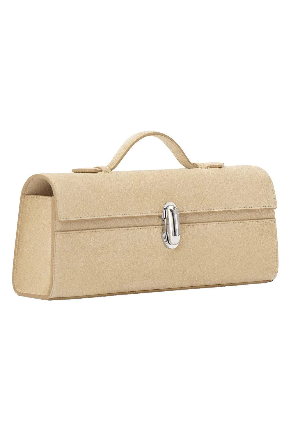 Slim Symmetry Pochette - Flax Suede - Image 5