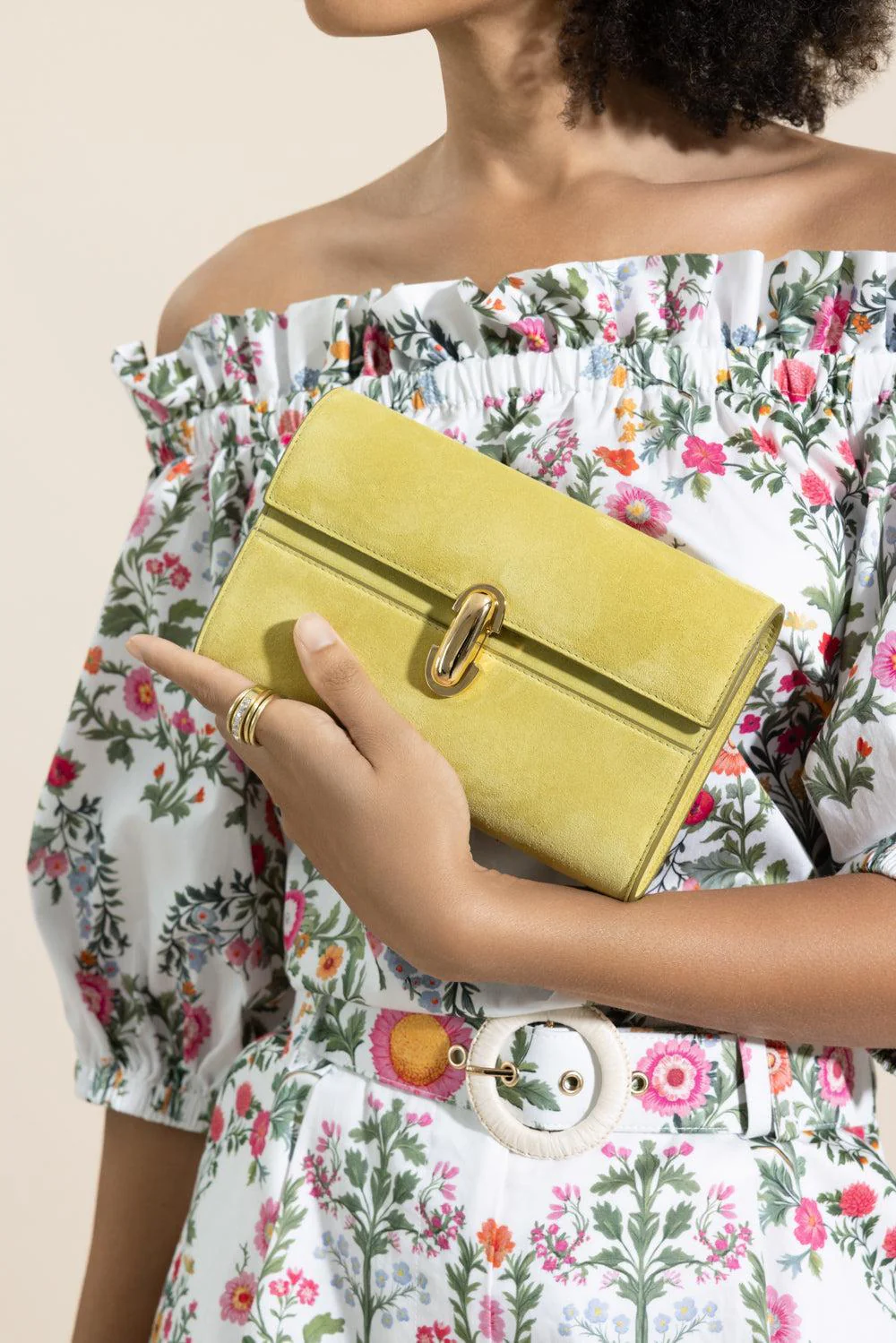 Symmetry Mini Bag - Chartreuse Suede - Image 4