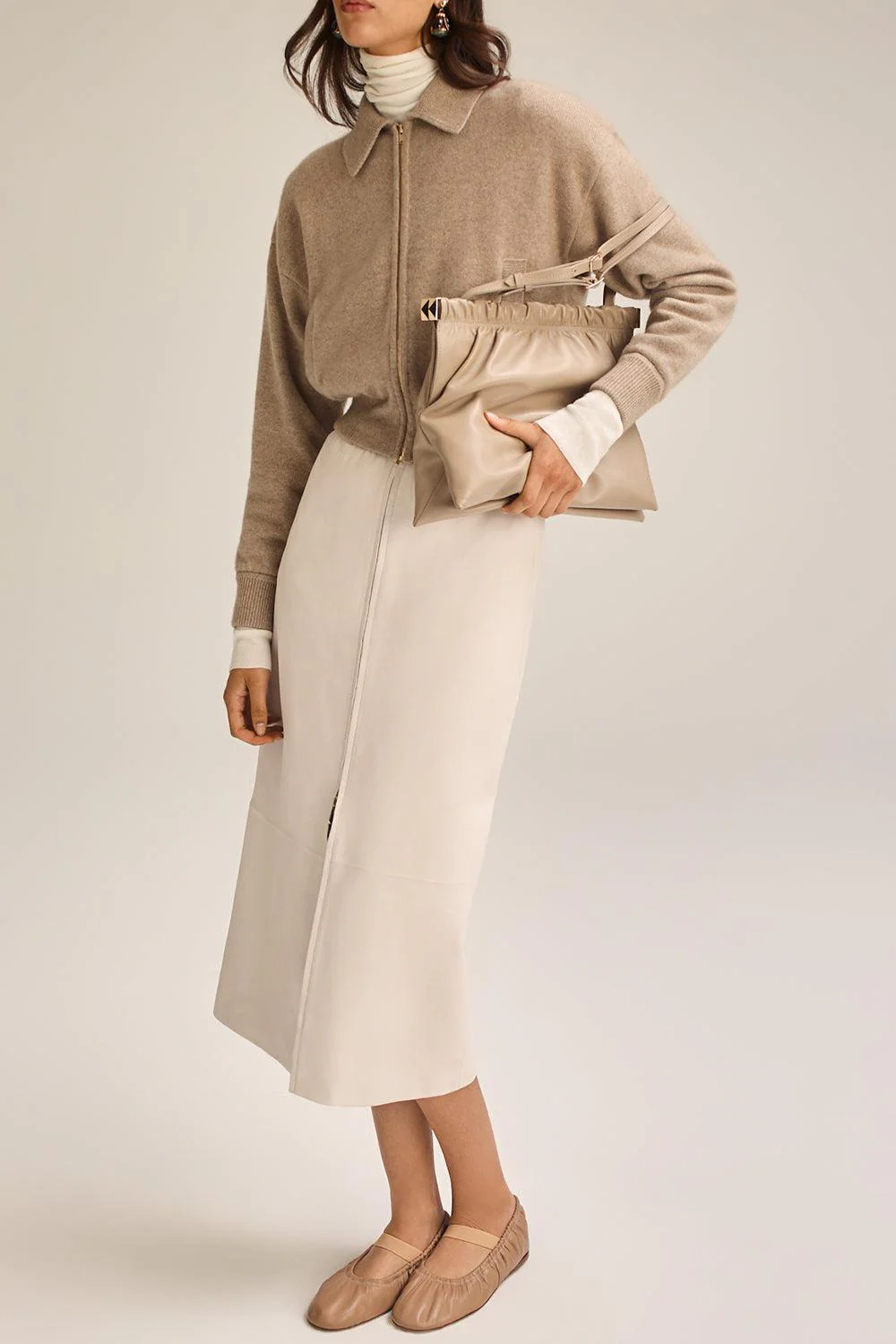 Cashmere Collared Bomber Jacket - Image 2