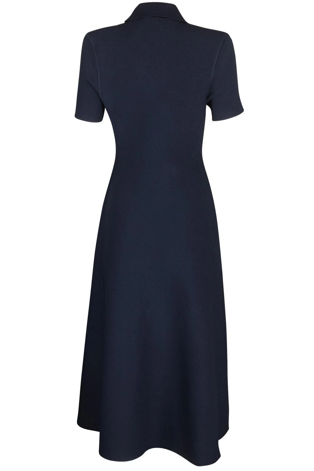 Collared Midi Shirt Dress - Navy - Image 7