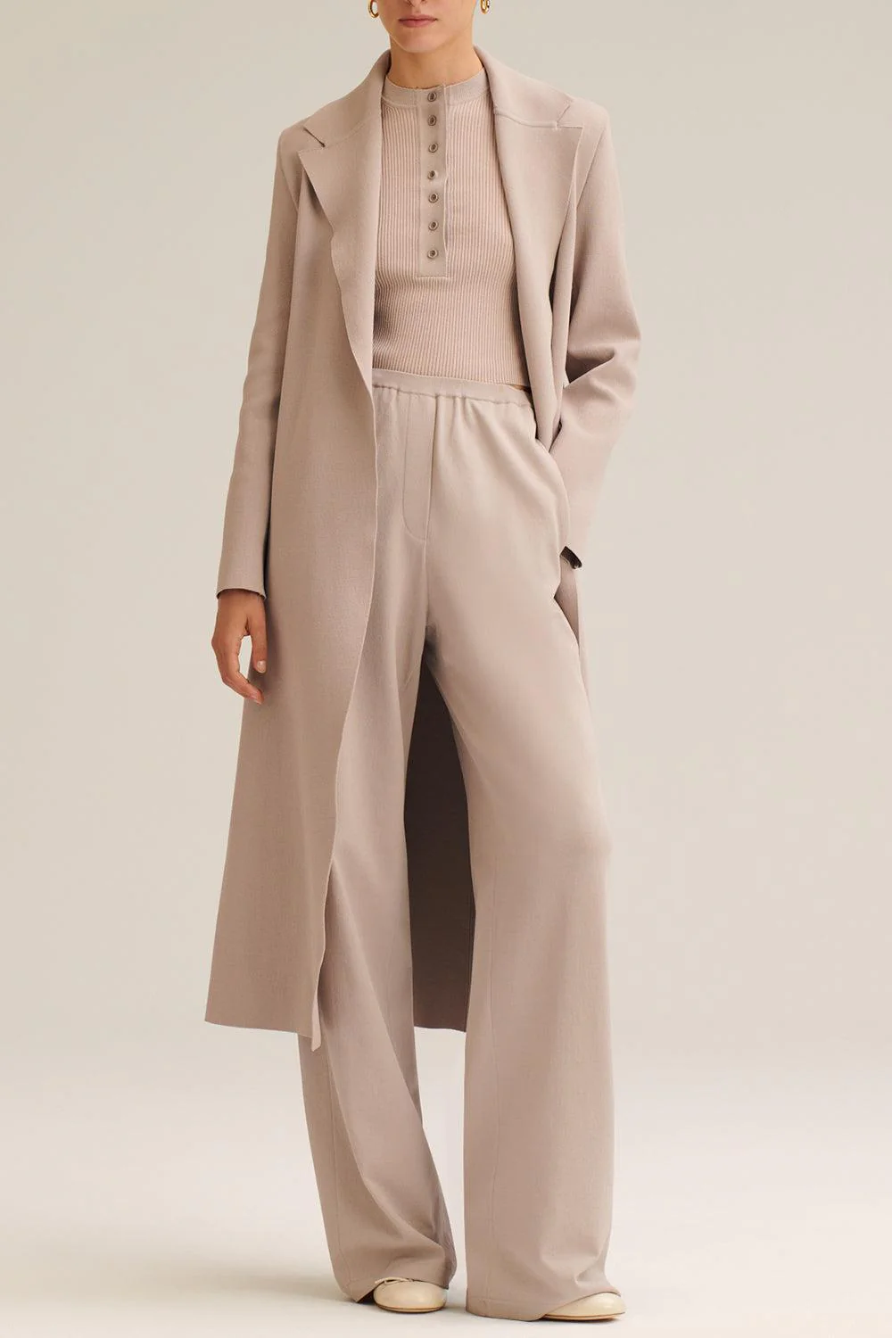 Crepe Knit Flare Trouser - Image 2