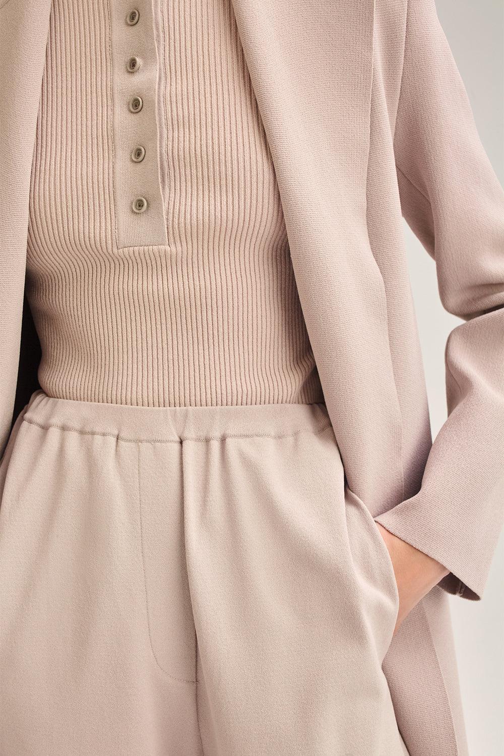 Crepe Knit Flare Trouser - Image 4