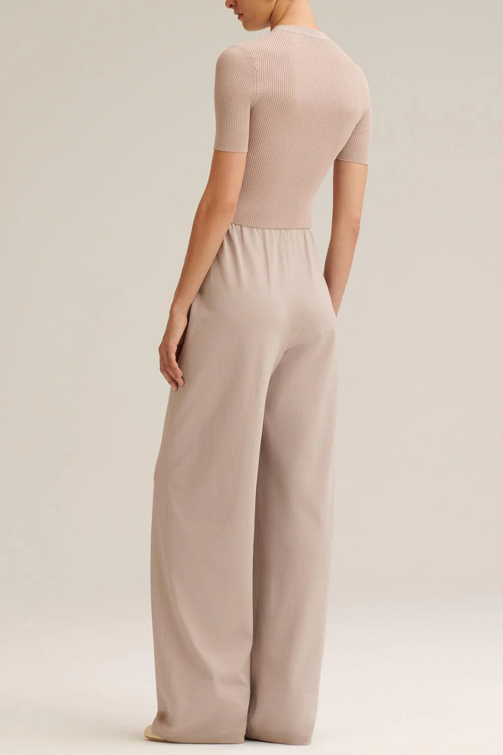 Crepe Knit Flare Trouser - Image 5