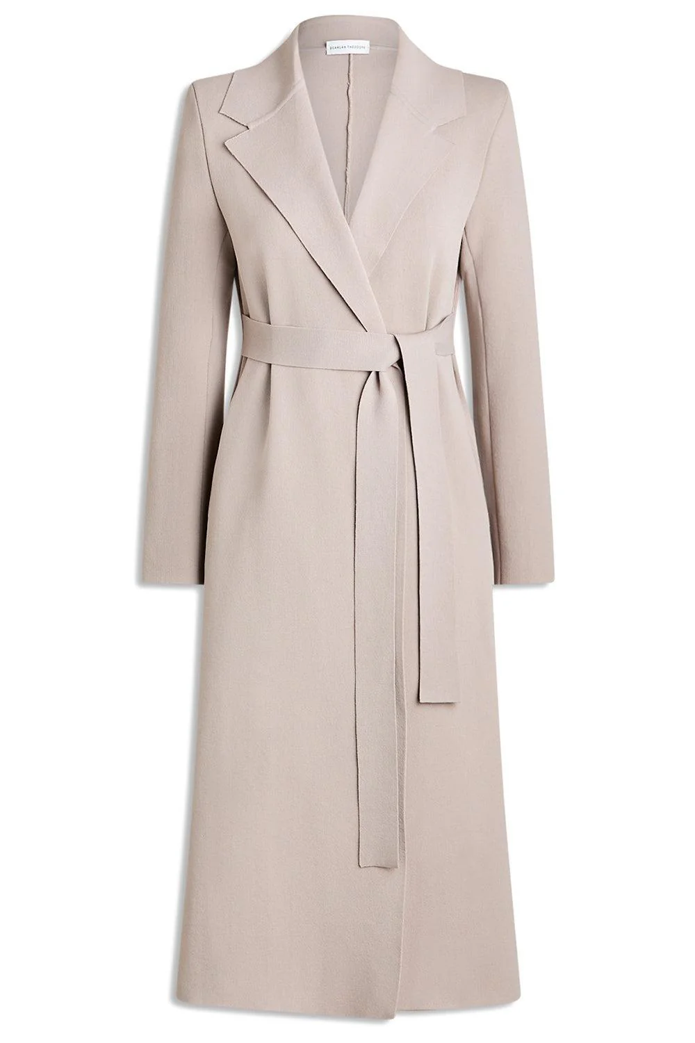 Crepe Knit Trench With Tie