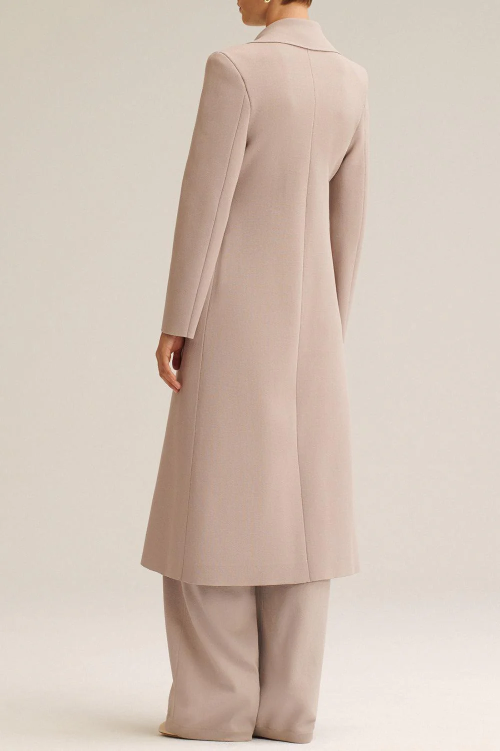 Crepe Knit Trench With Tie - Image 5