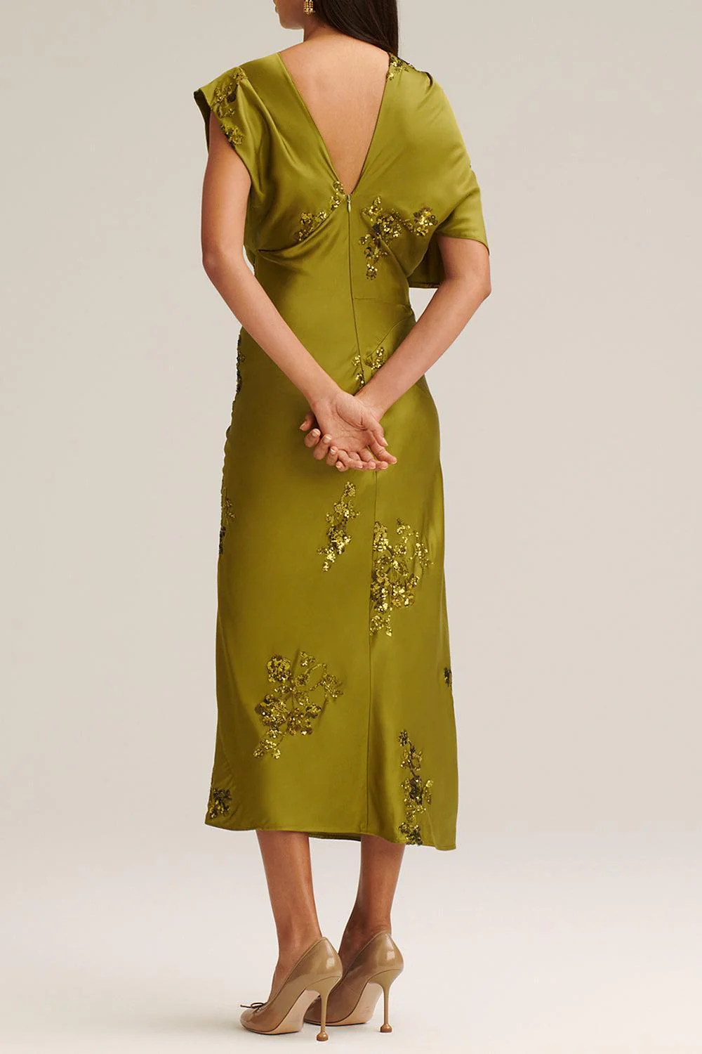 Draped Midi Dress - Image 6
