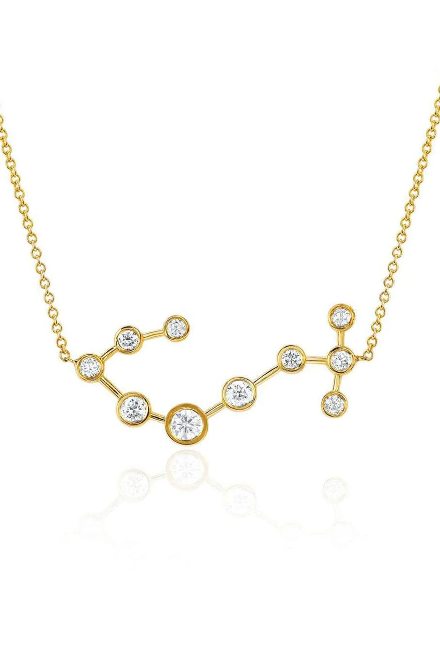Diamond Scorpio Constellation Necklace