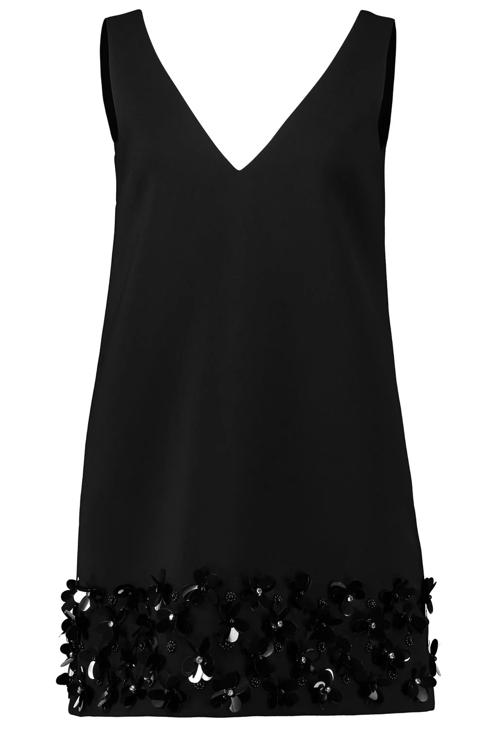3D Floral Sequin Mini Dress