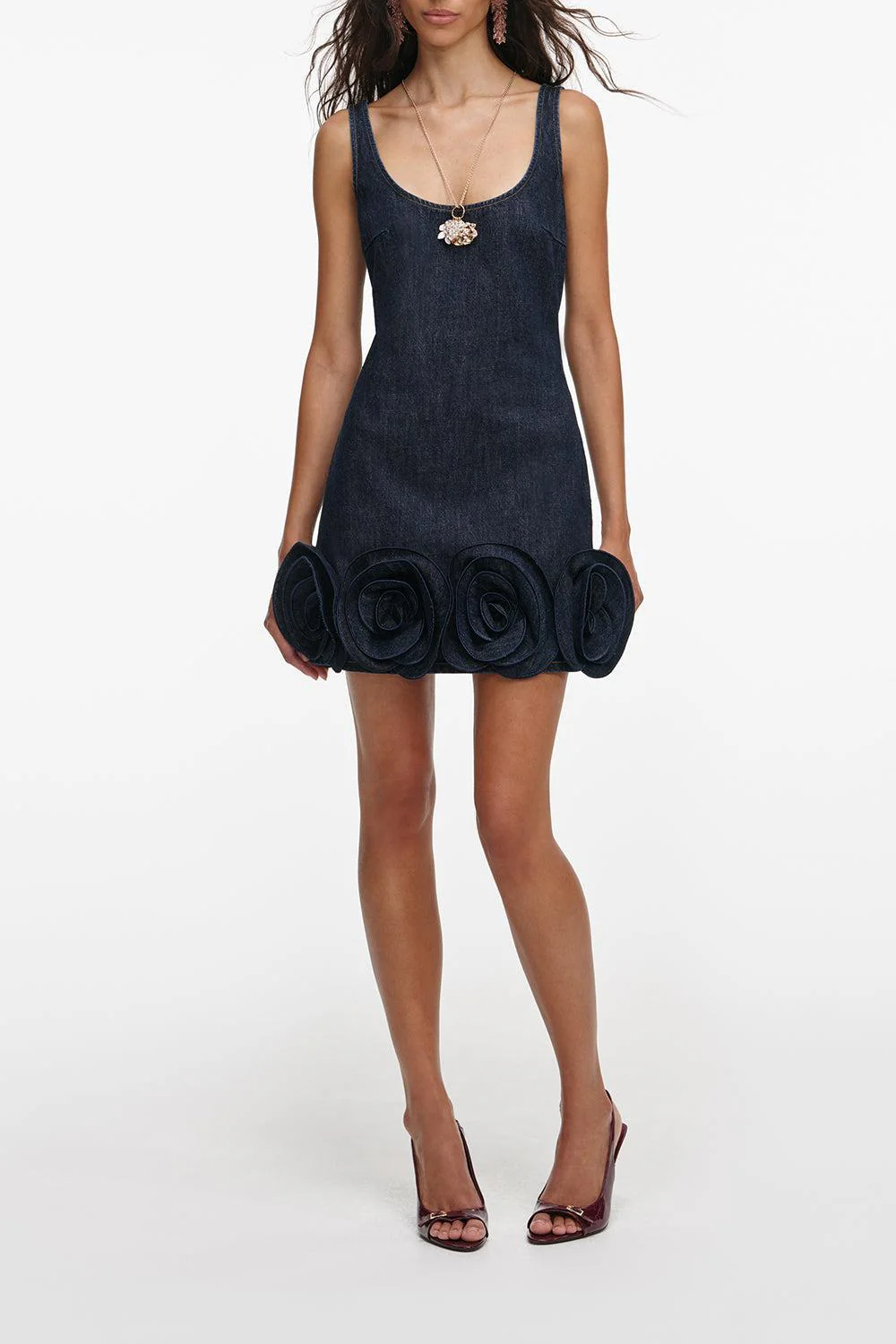 3D Flower Mini Dress - Image 3