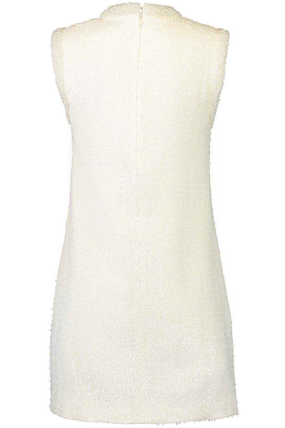 Boucle Pearl Trim Mini Dress - Image 6