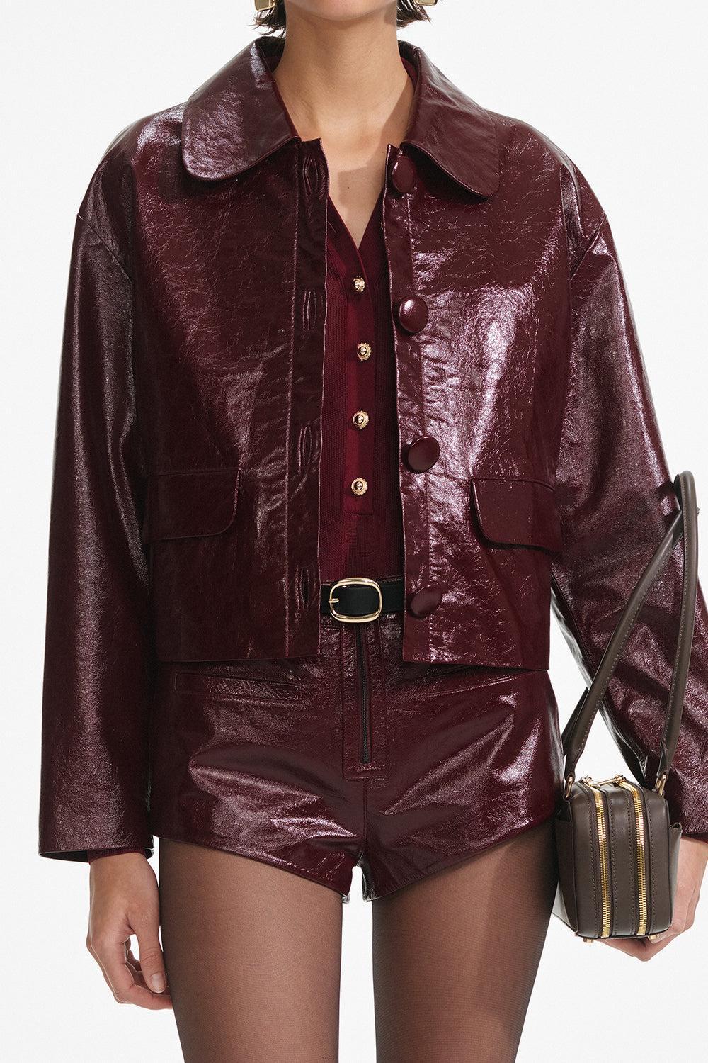 Button Front Crop Jacket - Image 3