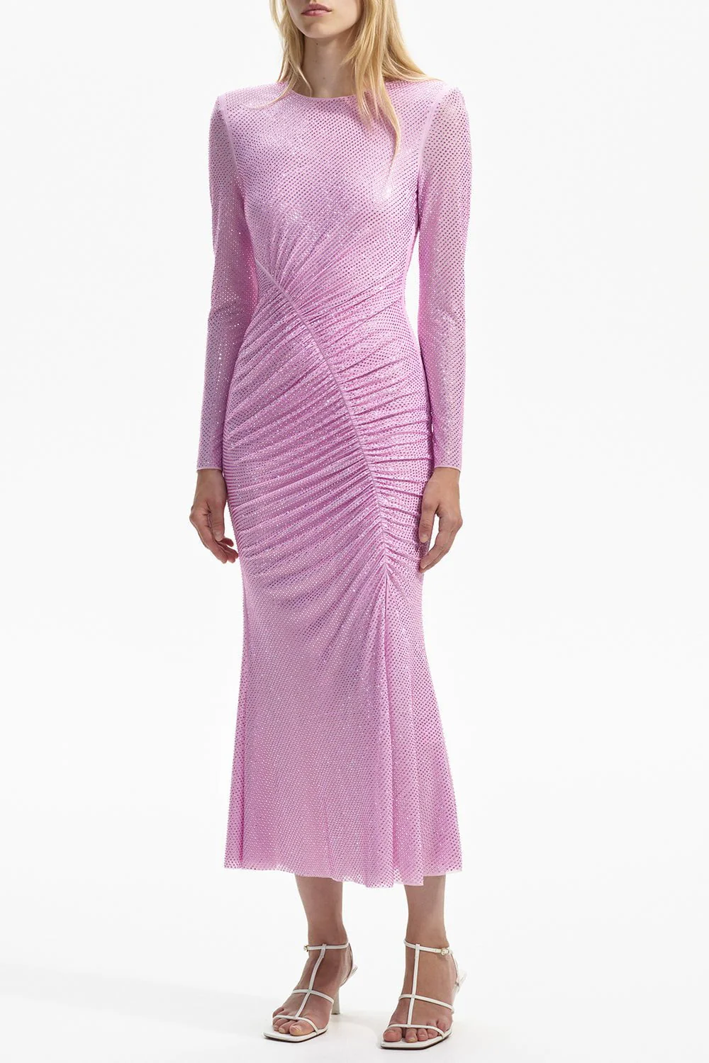 Crystal Mesh Maxi Dress - Image 5