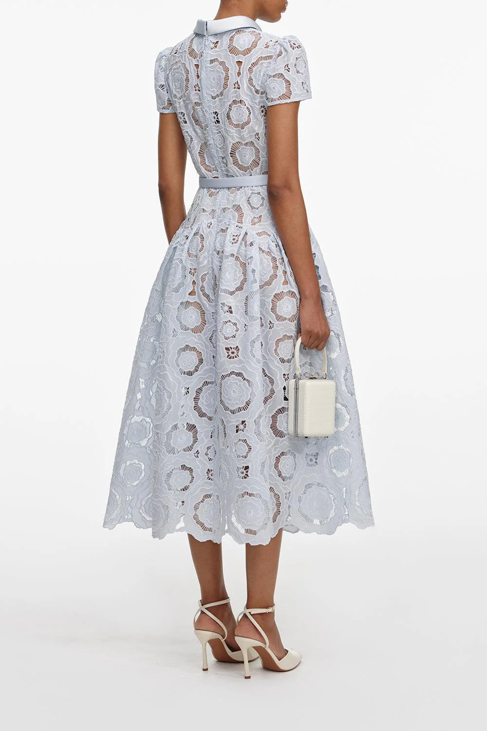 Floral Short Sleeve Midi Dress - Image 5