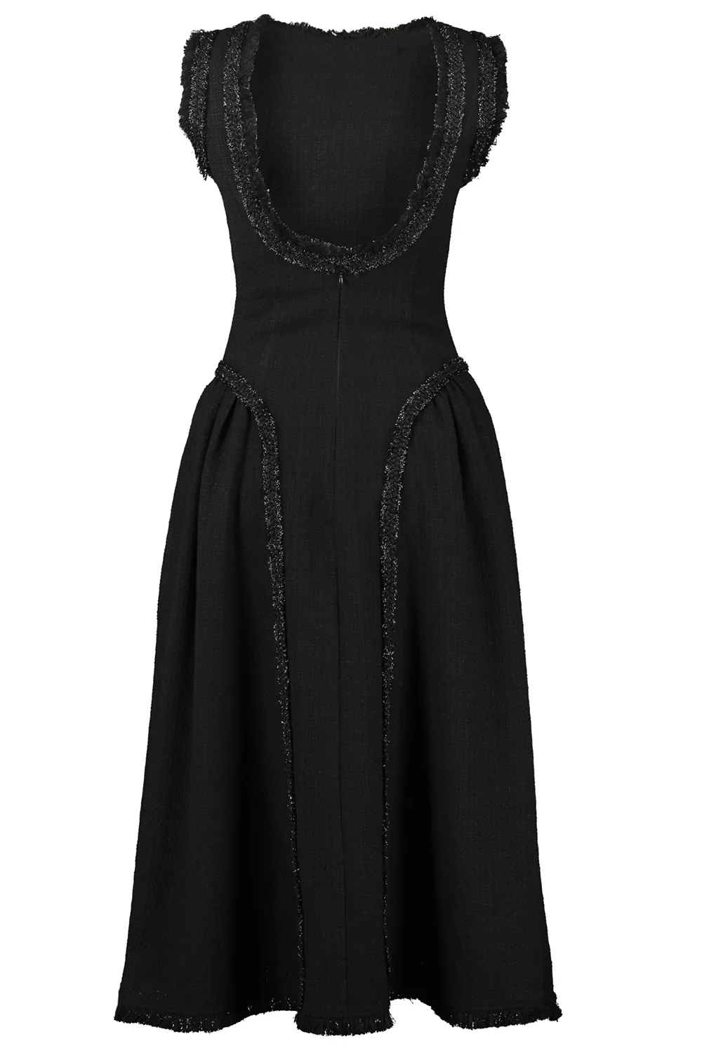 Fray Trim Midi Dress - Image 2