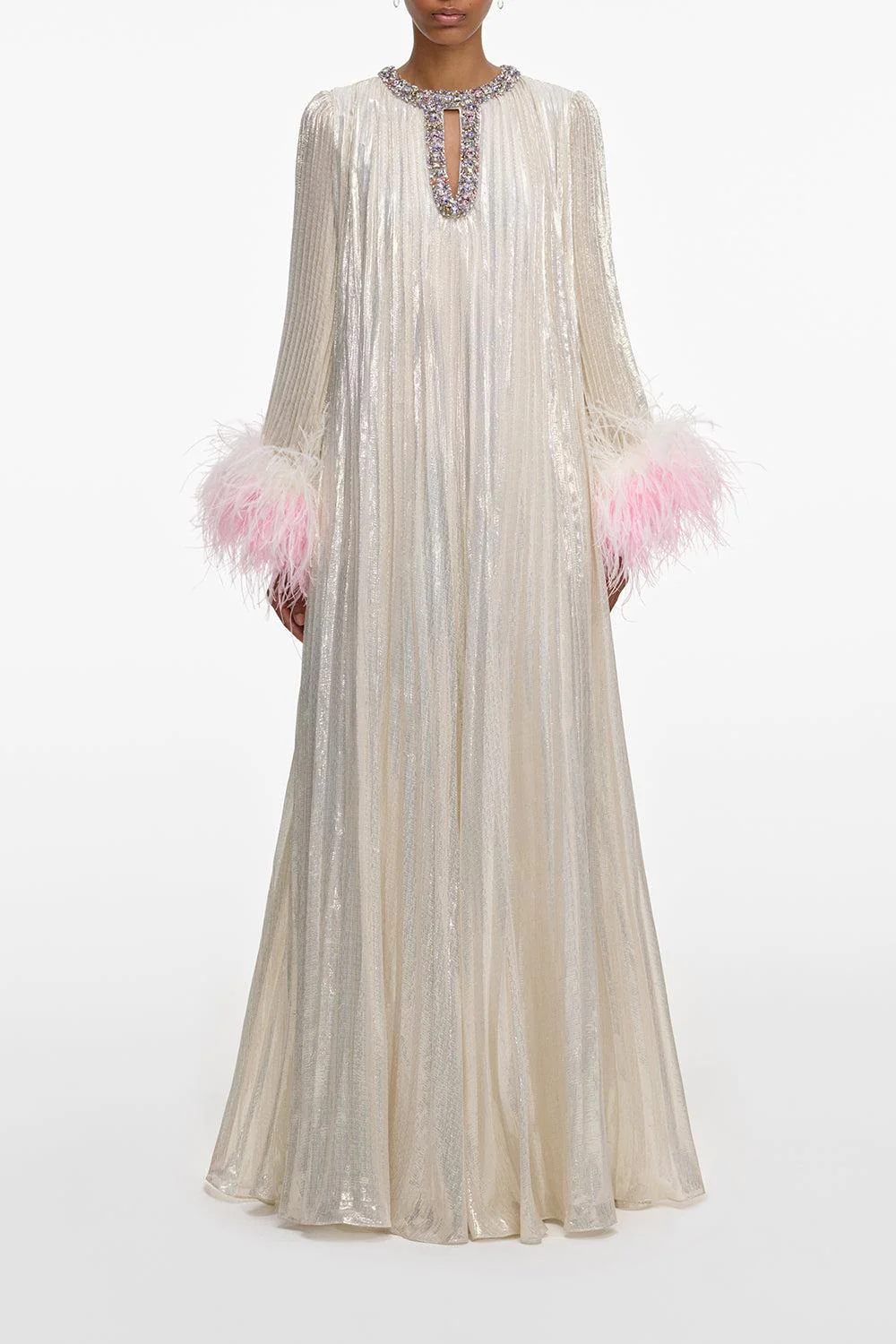 Ombre Feather Maxi Dress - Image 2
